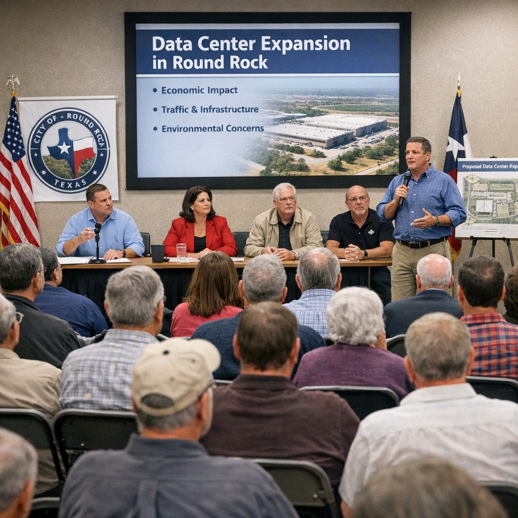 Round Rock Residents Express Concerns Over Data Center Expansion